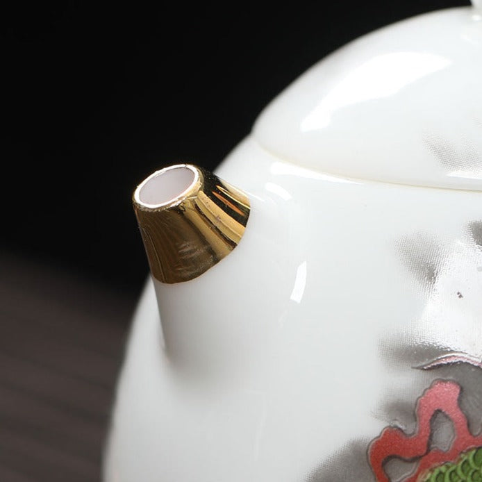 Azure Dragon Ceramic Teapot