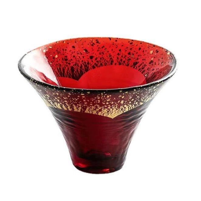 Mount Fuji Gold Leaf Glass Sake Cup 65ml