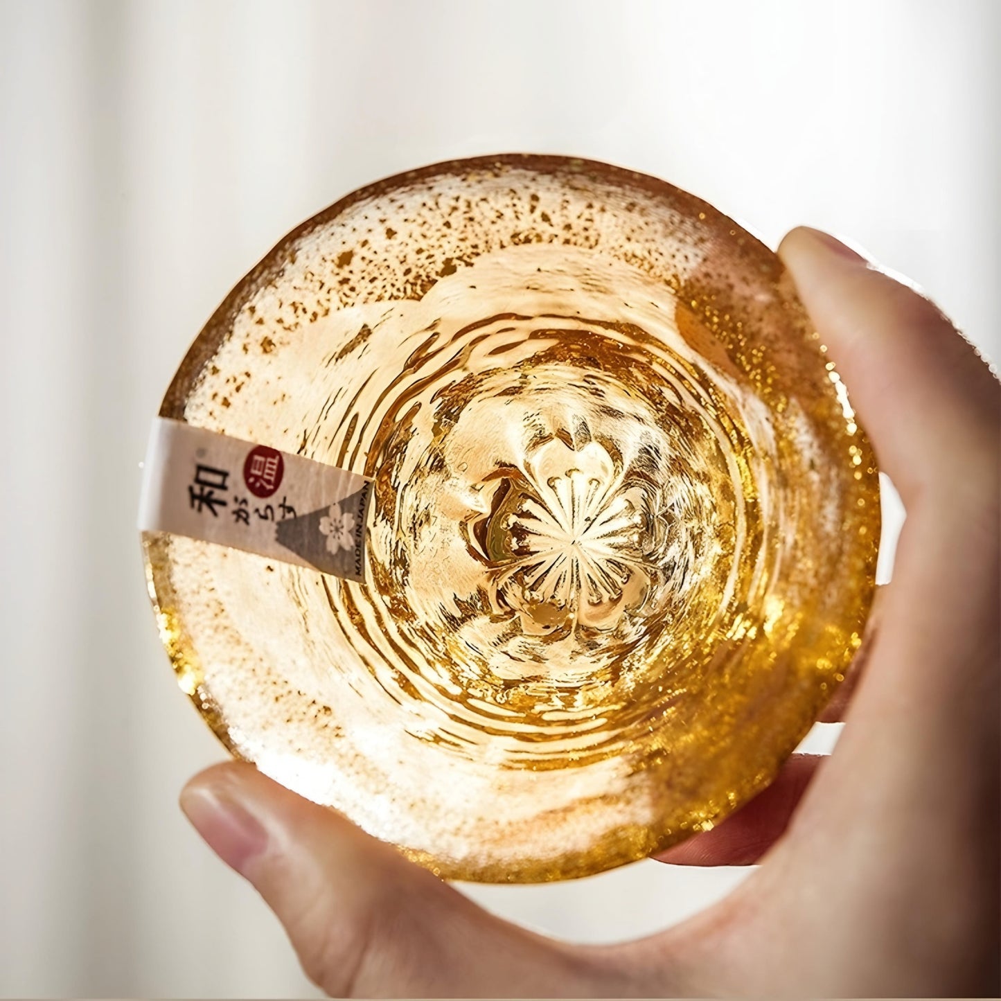 Mount Fuji Hidden Sakura Glass Sake Cup 80ml