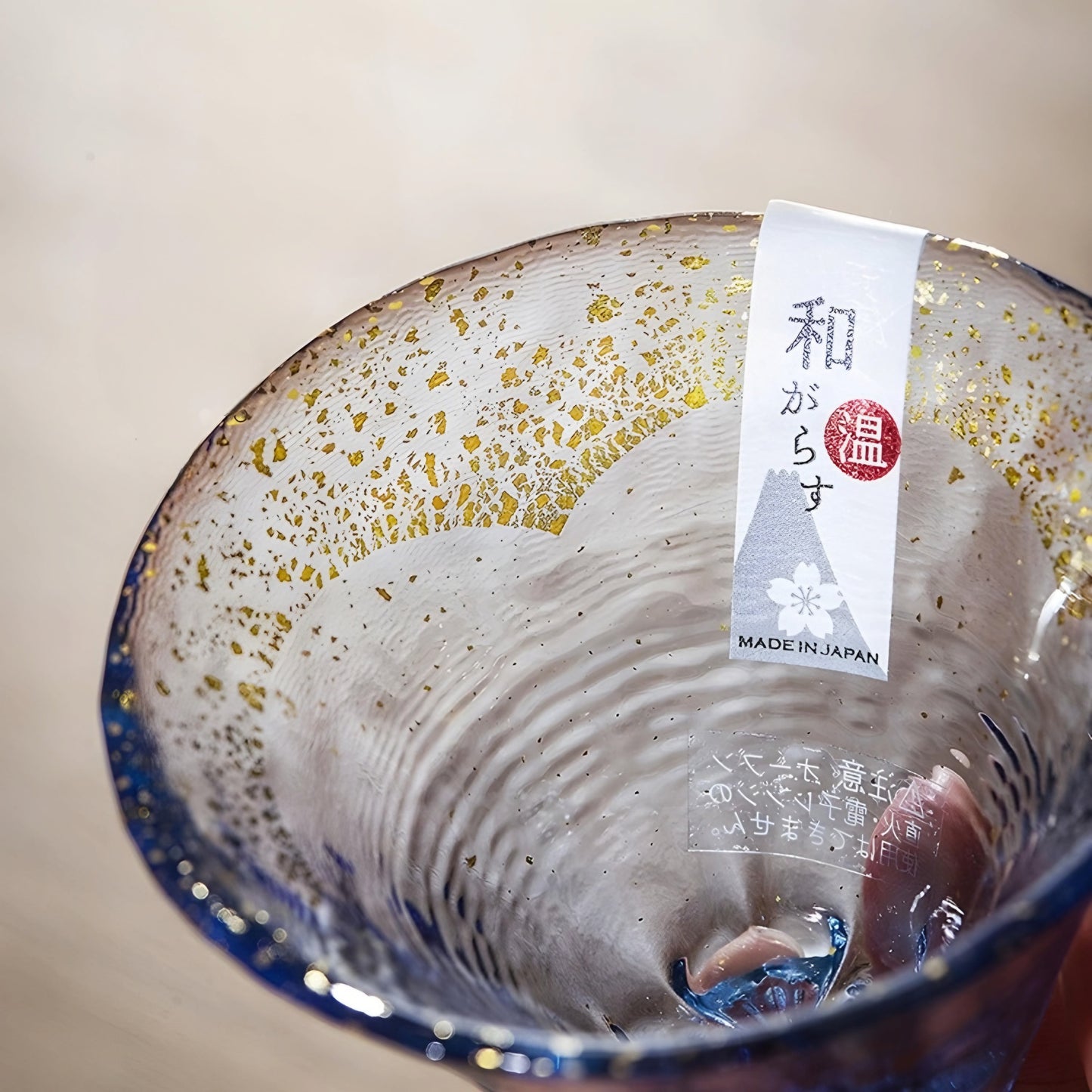 Mount Fuji Hidden Sakura Glass Sake Cup 80ml