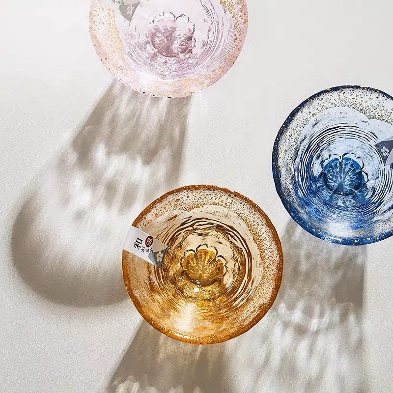 Mount Fuji Hidden Sakura Glass Sake Cup 80ml
