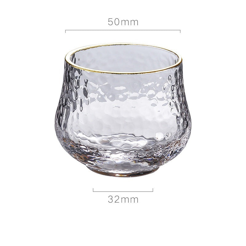 Golden Edge Glass Sake Set