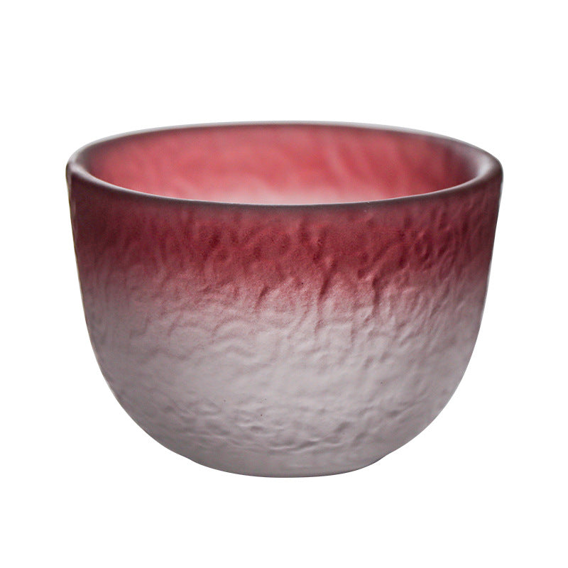 Gradient Red Glass Sake Cup 50ml