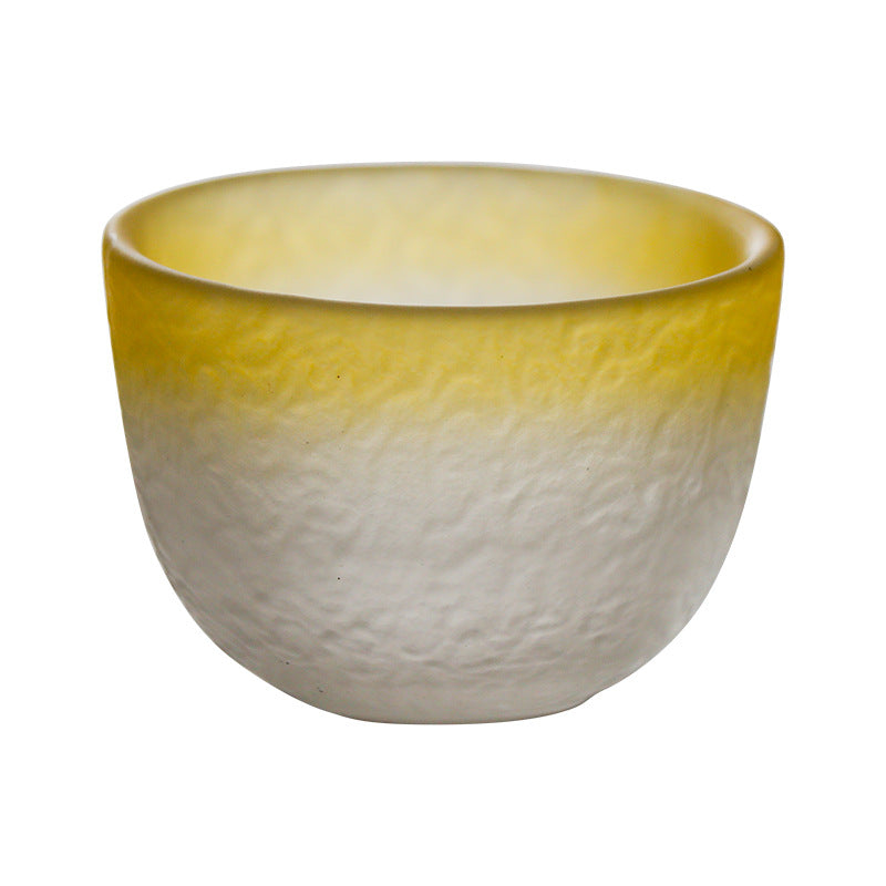 Gradient Yellow Glass Sake Cup 50ml