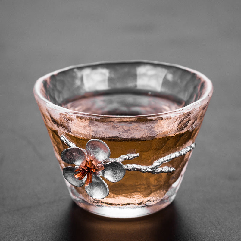 Plum Blossom Glass Cup 60-80ml