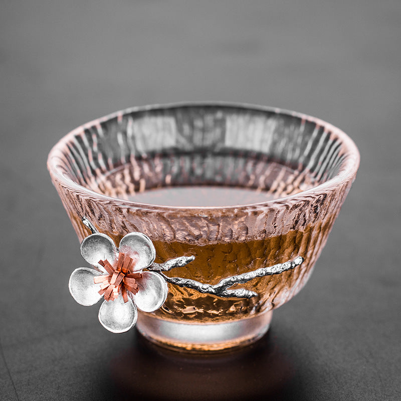 Plum Blossom Glass Cup 60-80ml