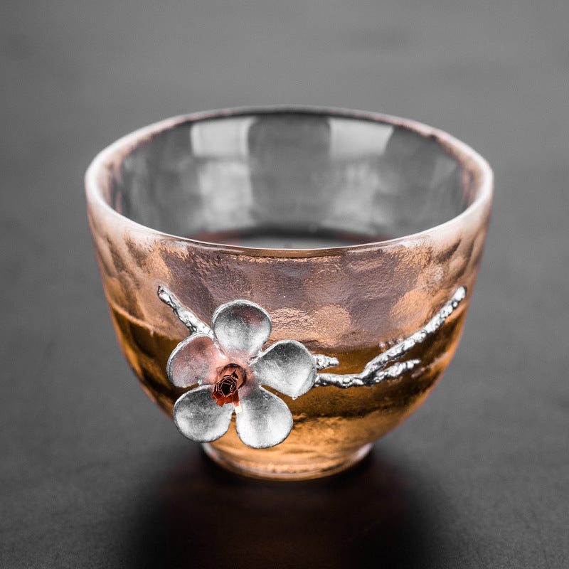 Plum Blossom Glass Cup 60-80ml