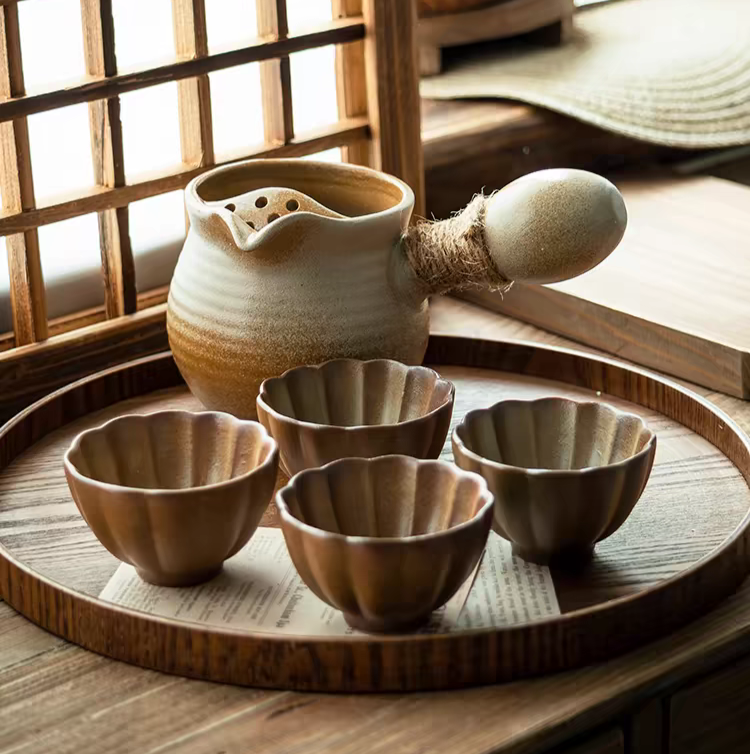 Mini Outdoor Camping Ceramic Teapot