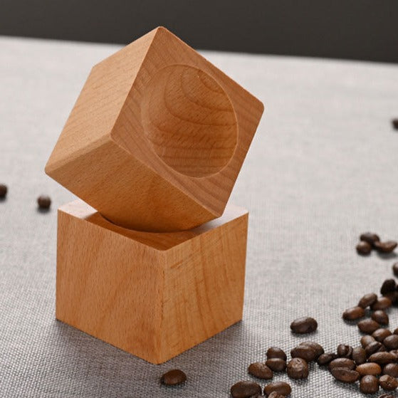 Wooden Base Reverse Pyramid Coffee Cup
