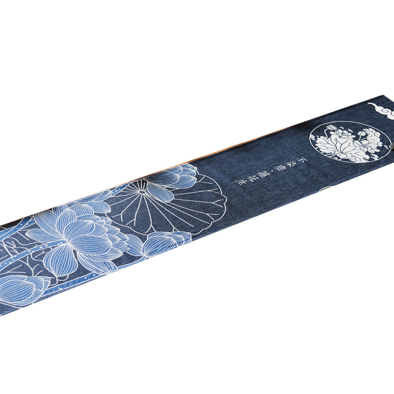 Blue Lotus Zen Art Table Runner