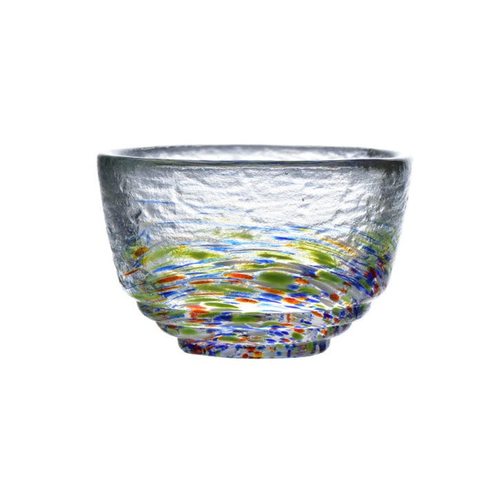 Rainbow Color Glass Sake Cup 60ml