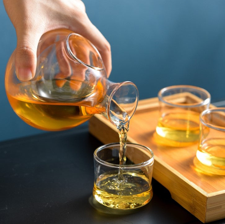 Ice Pocket Glass Whisky Decanter Set