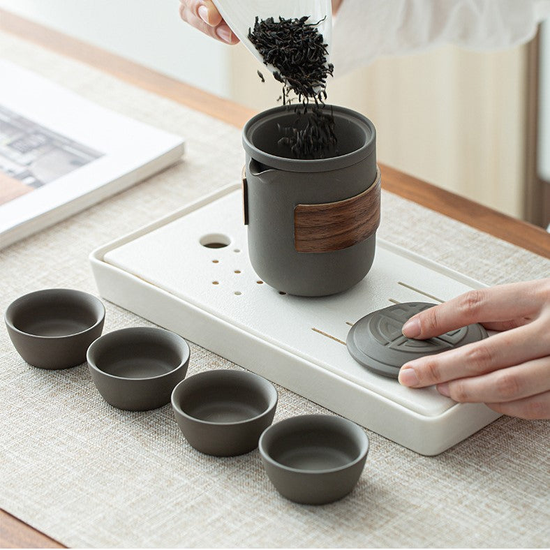 Classic Ceramic Travel Tea Set