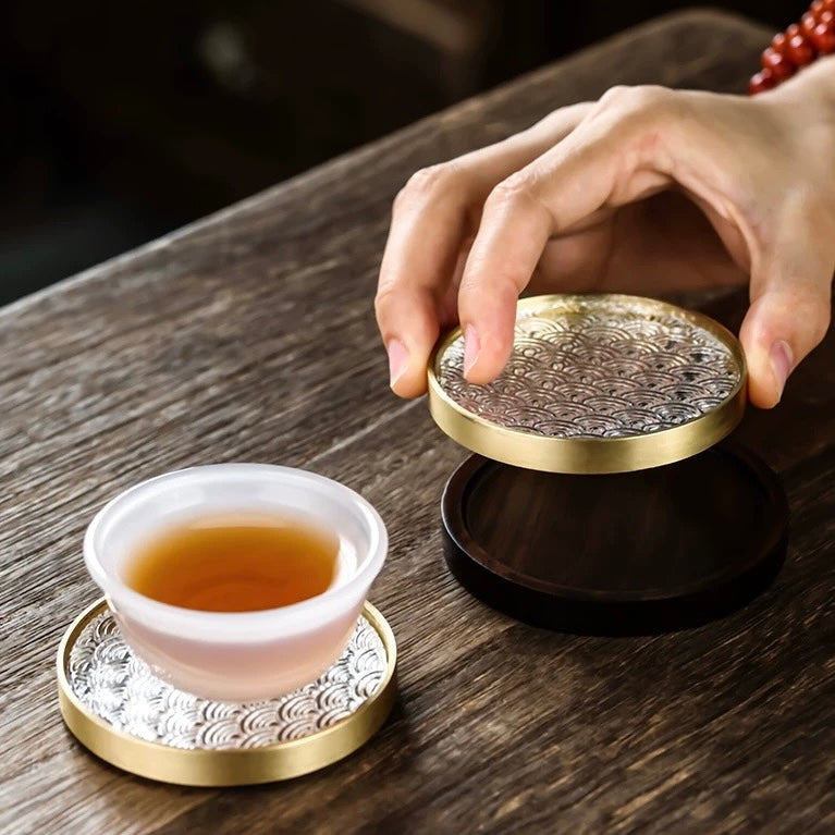 Japanese Wave Glass Coaster