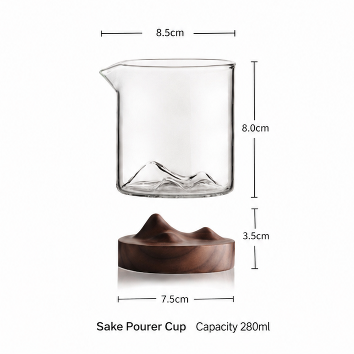 Wooden Mountain Glass Cup 120/280ml