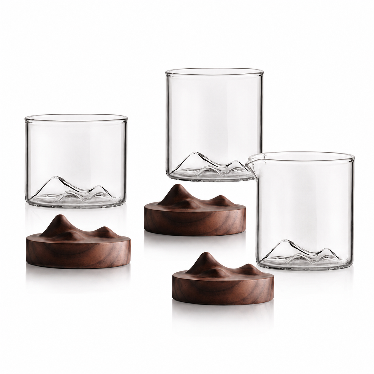 Wooden Mountain Glass Cup 120/280ml