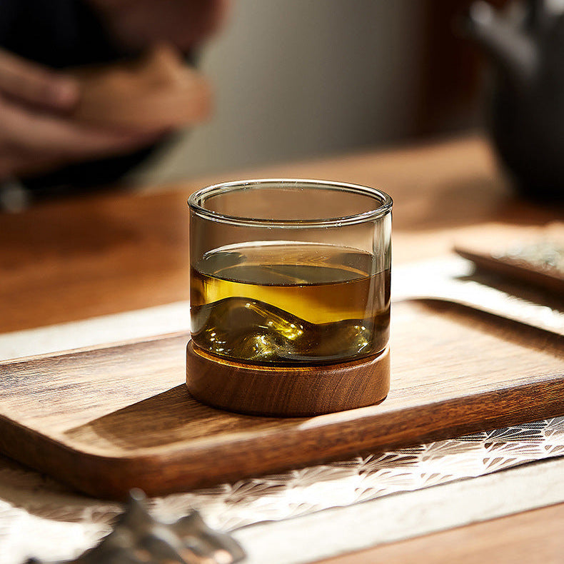 Wooden Mountain Glass Cup 120/280ml