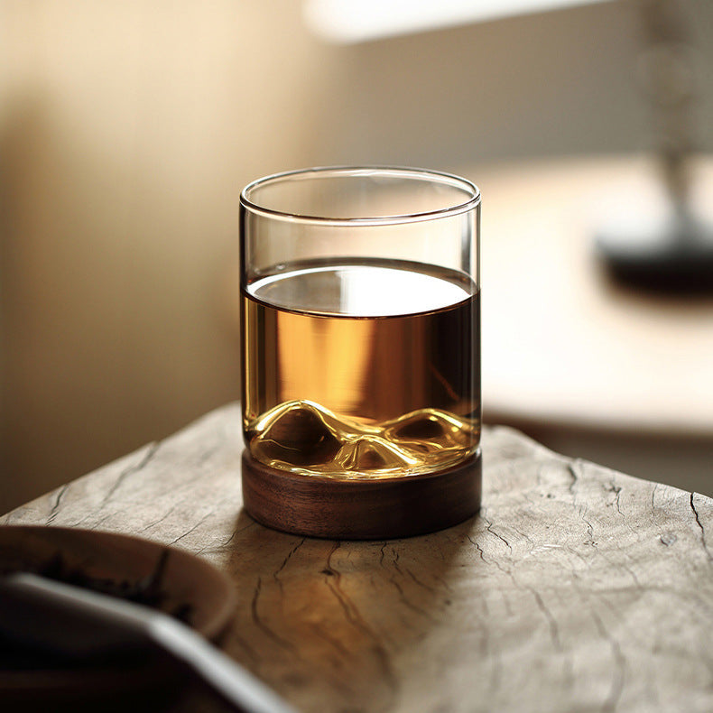 Wooden Mountain Glass Cup 120/280ml