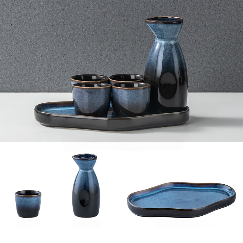 Sake Bottle and Cup Set [Night Mist]