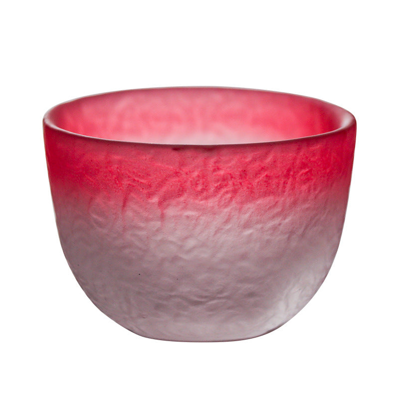 Gradient Red Glass Sake Cup 50ml