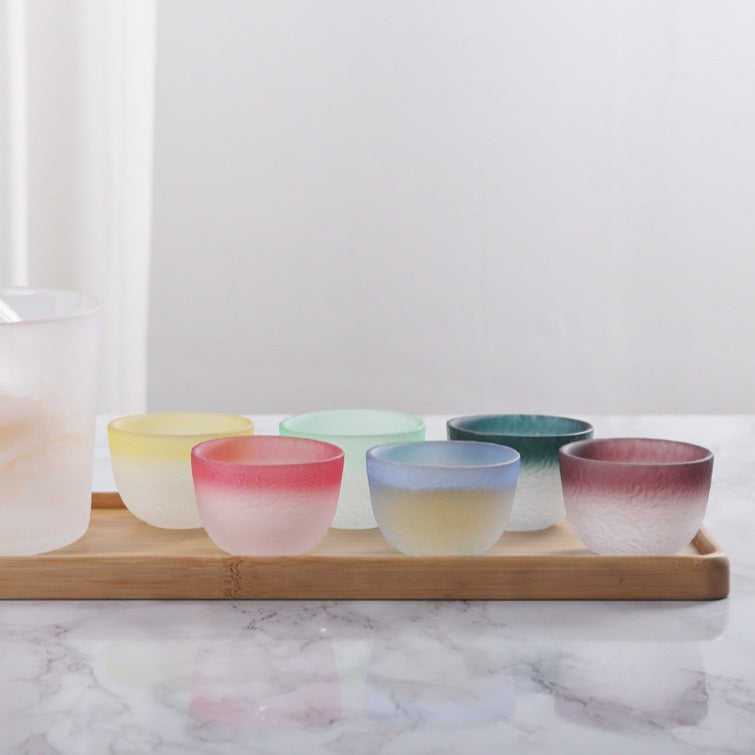 Gradient Colors Glass Sake Set | Japanese Sake & Whisky | Sake Oni