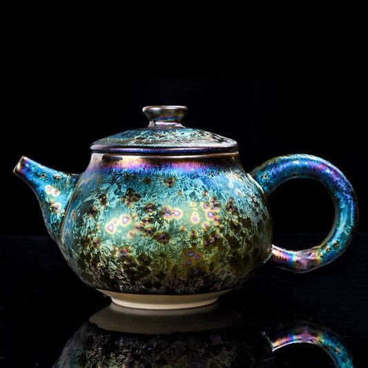 Peacock Kiln Change Ceramic Teapot