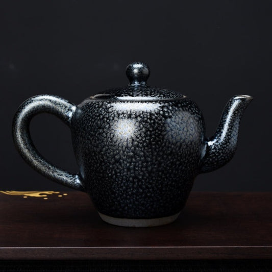 Silver Kiln Change Ceramic Teapot