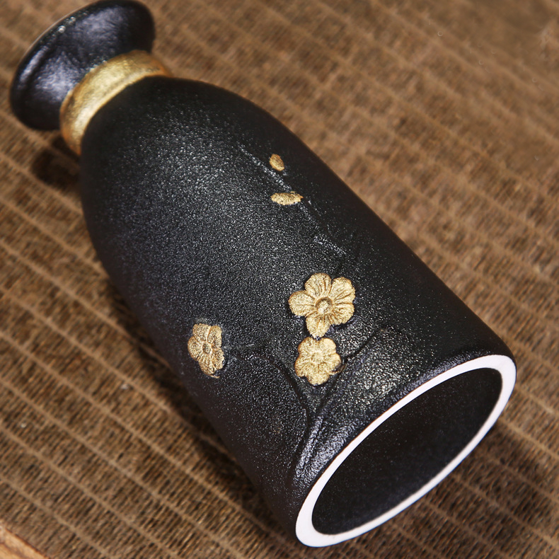 Sake Bottle and Cup Set [Golden Plum]