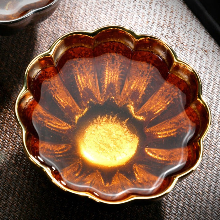 Golden Kiln Change Color-glazed Ceramic Tea Cup