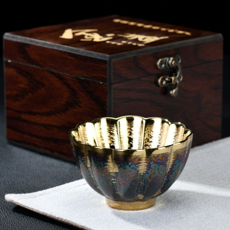 Golden Kiln Change Color-glazed Ceramic Tea Cup