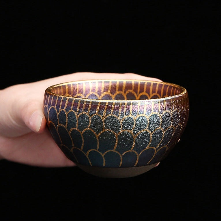 Kiln Change Lotus Ceramic Tea Cup