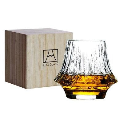 Mount Fuji Shaped Whiskey Glass Gift Box