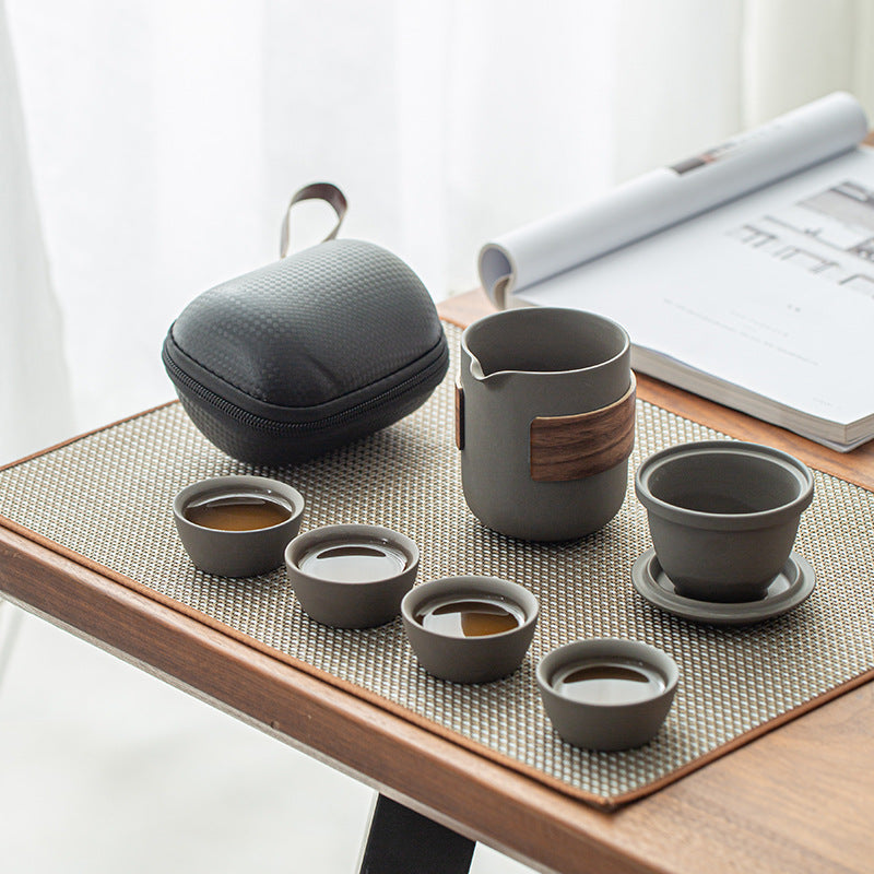 Classic Ceramic Travel Tea Set