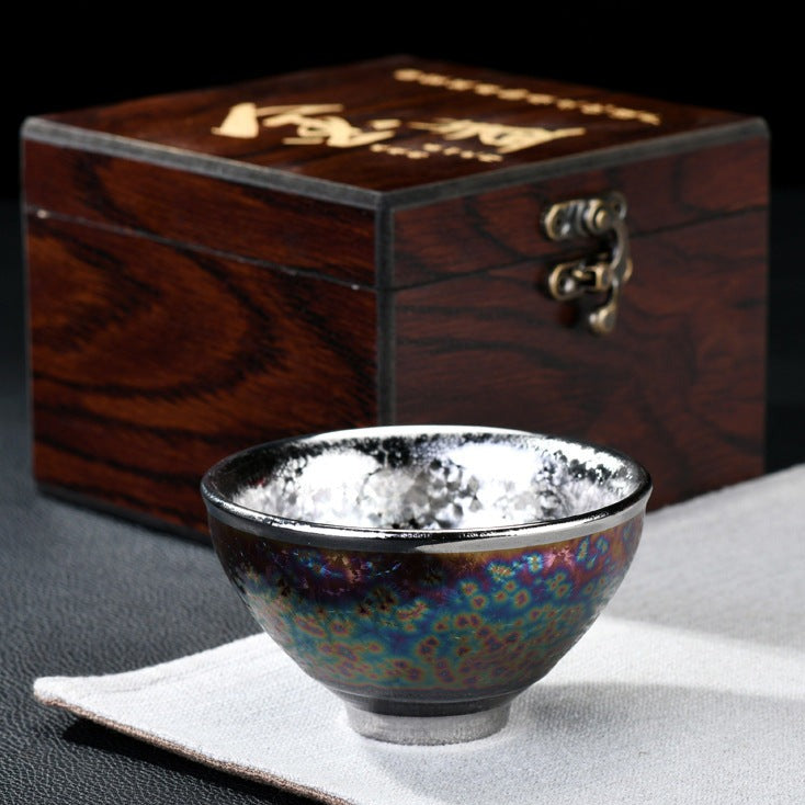 Silver Kiln Change Color-glazed Ceramic Tea Cup [Yinglong]